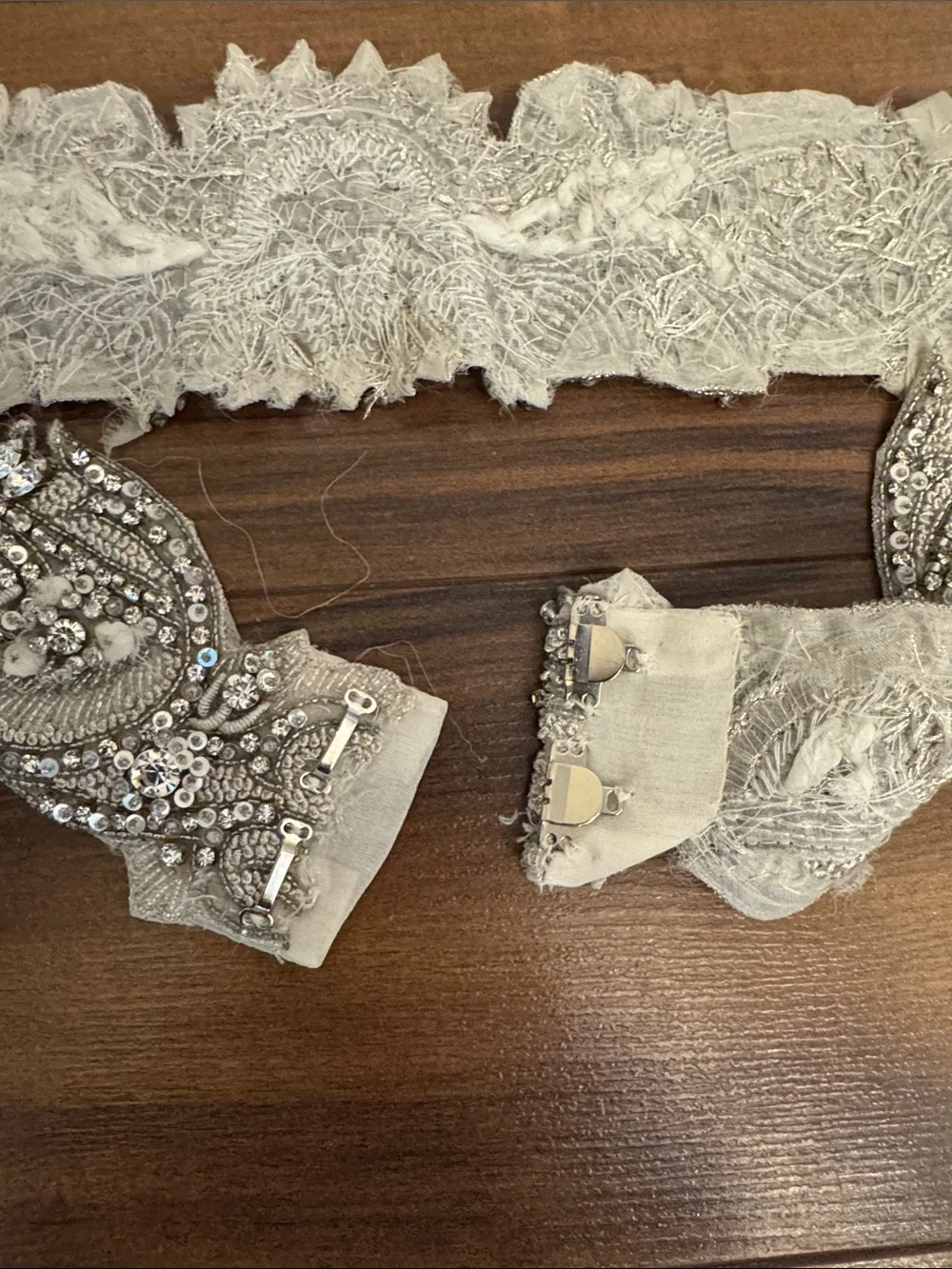 Monique Lhuillier Crystal Beaded Bridal Sash/belt